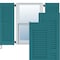 Ekena Millwork 12W x 77H Americraft Two Equal Louver Exterior Real Wood Shutters, Antigua, PR RW101LV12X77ANH - alternate 1